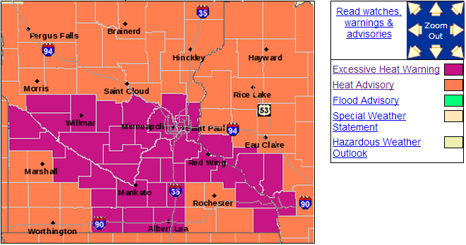 540 ex heat warning nws