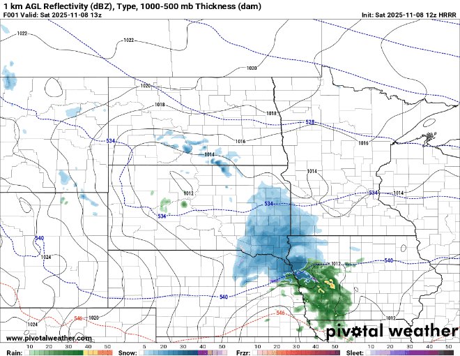 Forecast precipitation Saturday 7 a.m. to 6 p.m.