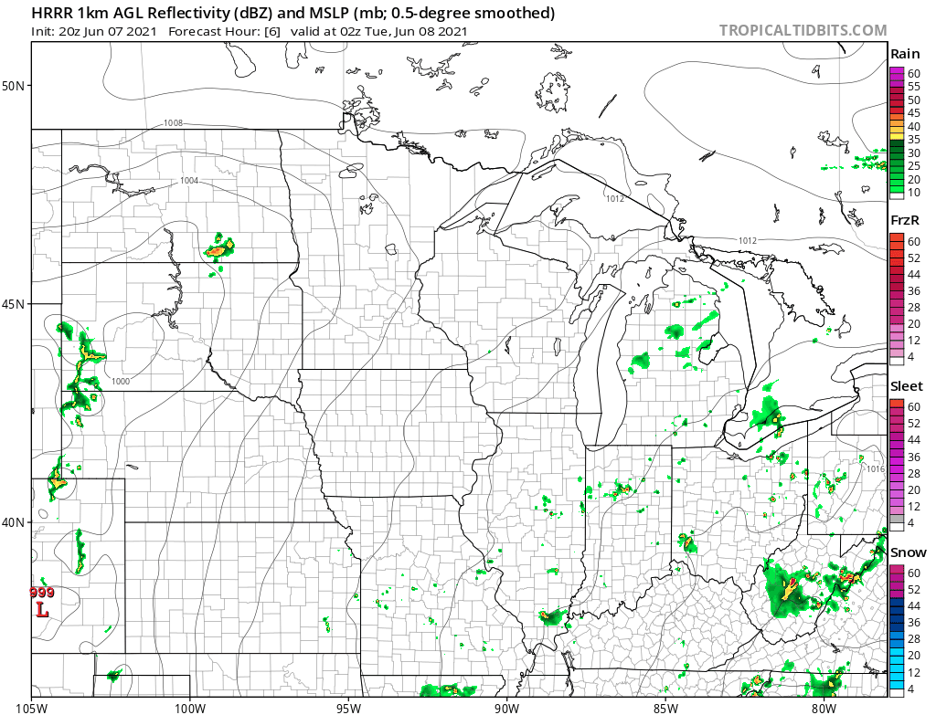 NOAA HRRR model through 9 am Tuesday