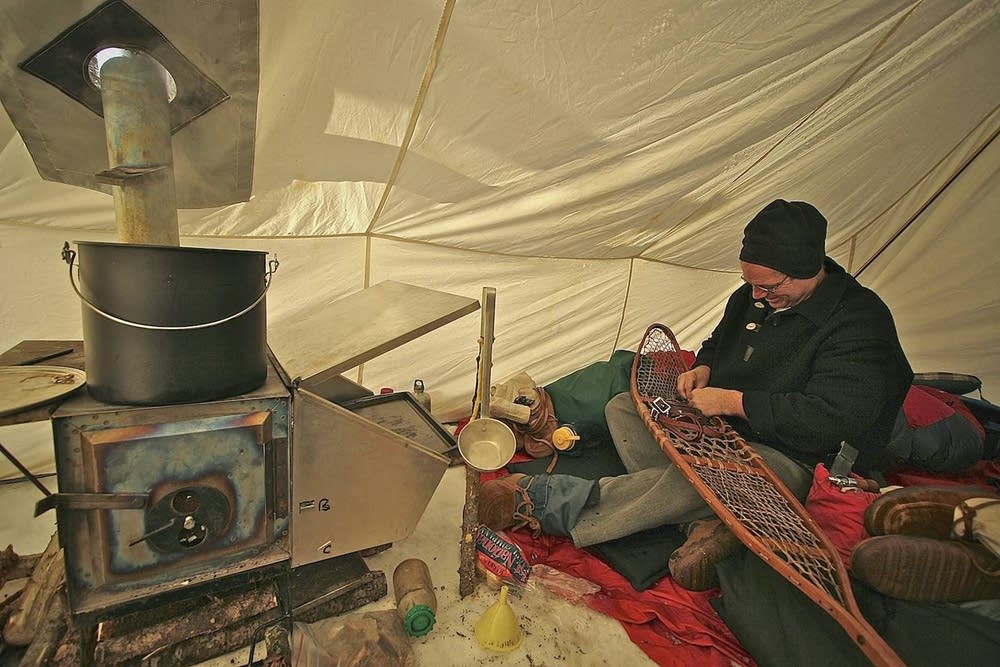 Warm by the stove
