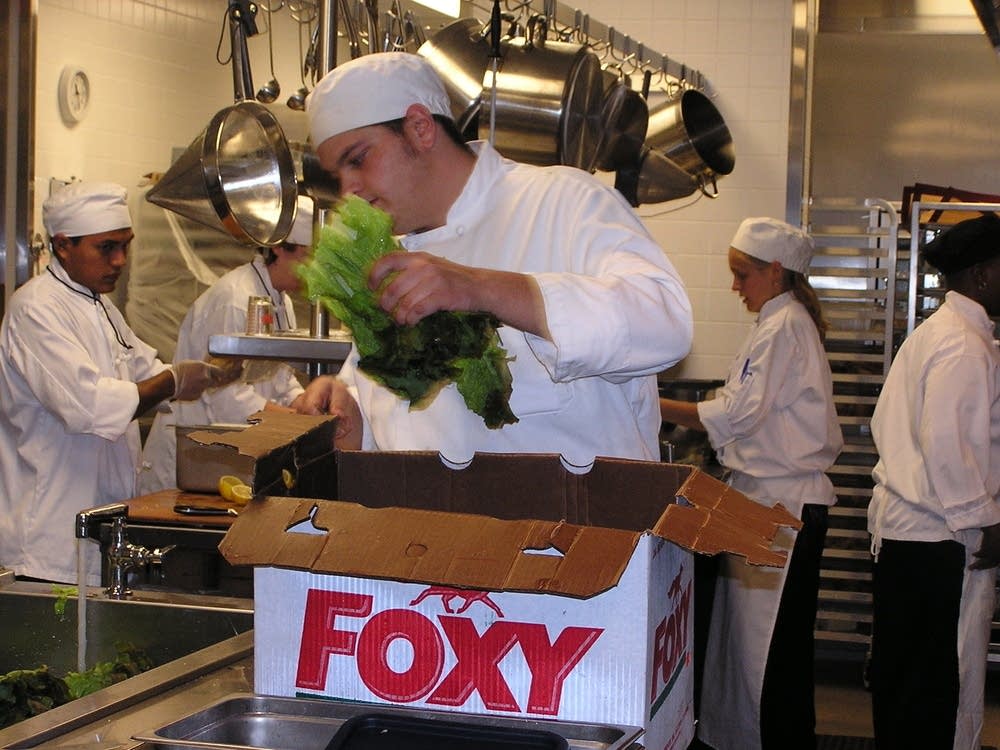 Locally-grown produce is featured on the Cue menu