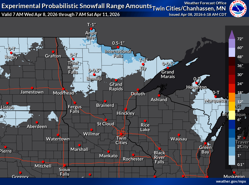 Snowfall potential