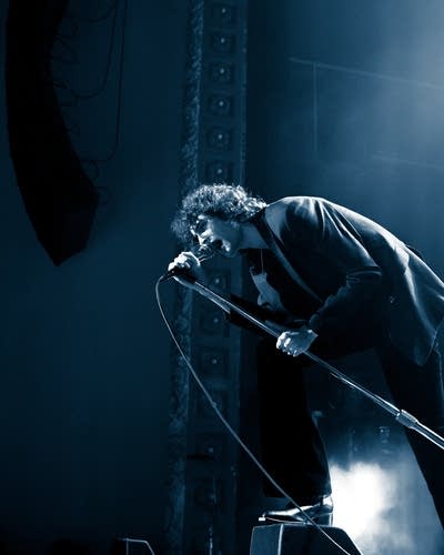 sombr performing on stage