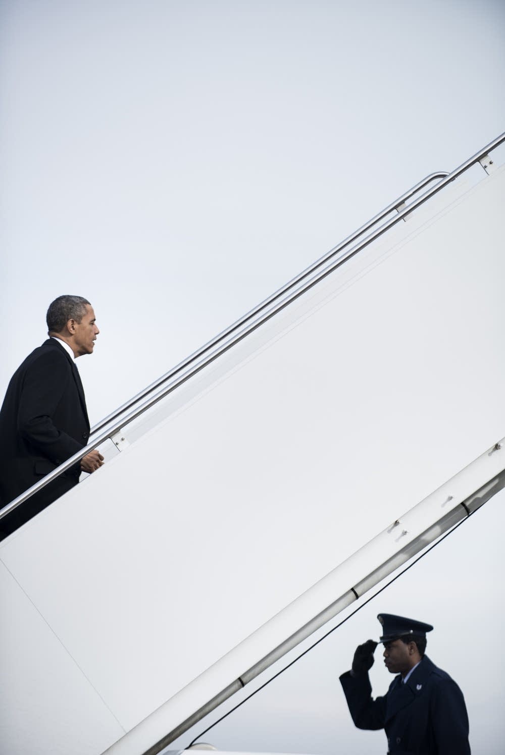 Boarding Air Force One