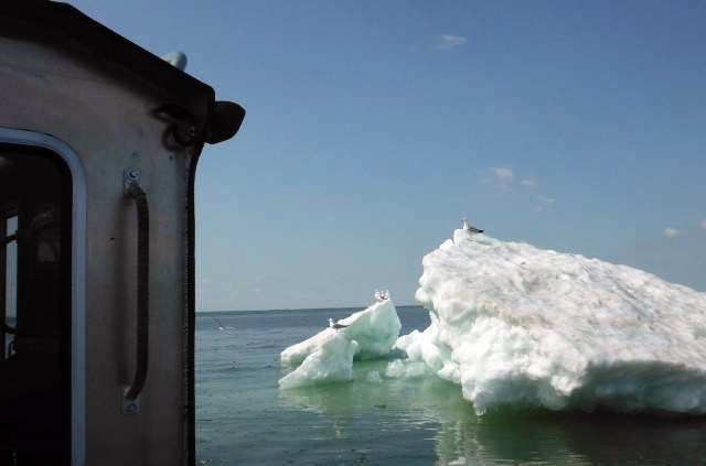 Lake Superior iceberg in June 2014