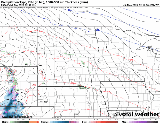 Forecast precipitation Tuesday 6 a.m. to Thursday 6 a.m.