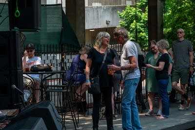 people enjoying outdoor live music