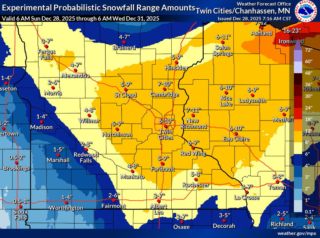 Snowfall potential