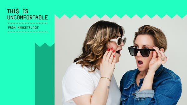 Jamie Feldman and Rachel Webster, cohosts of the podcast "Debt Heads."