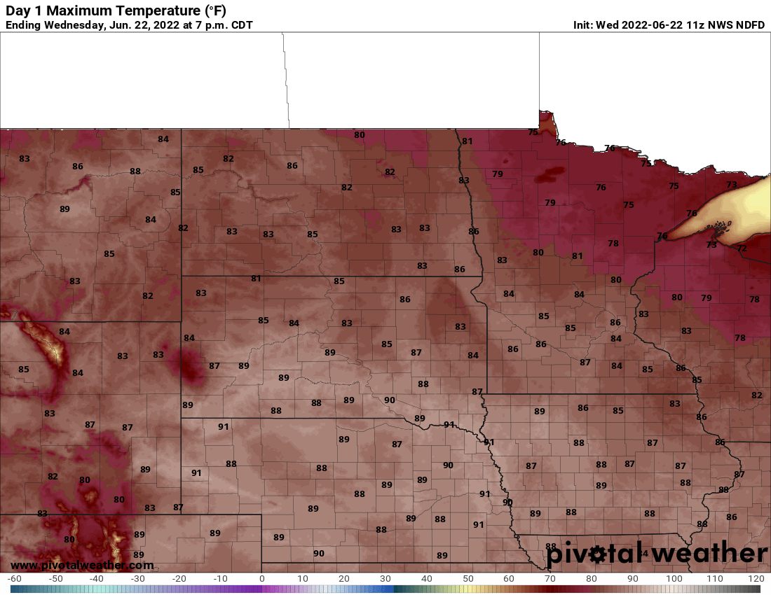 Nice Wednesday; hotter Thursday with a few storms ahead
