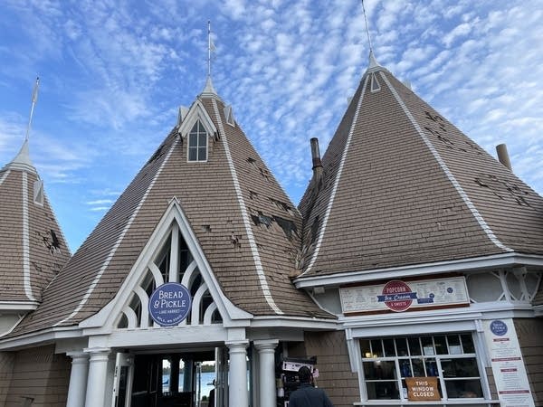 A building with shingles in disrepair