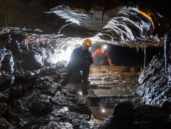 Researchers explore underground caverns