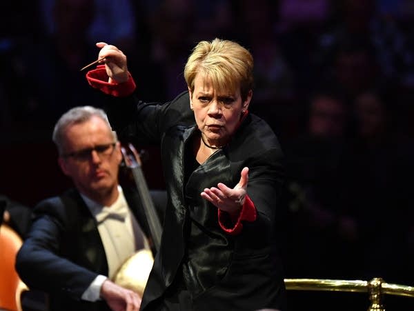 Poster Marin Alsop conducts the Baltimore Symphony Orchestra at the BBC Proms