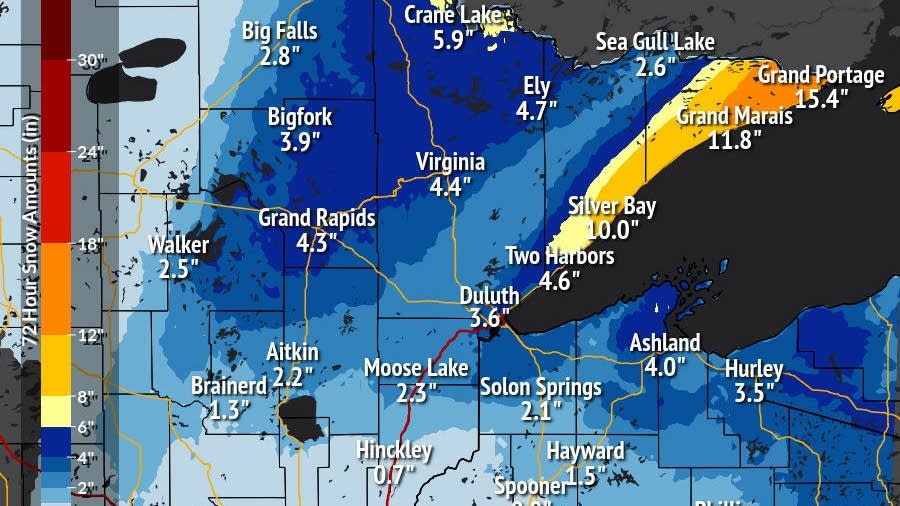 Heavy snow, ice up north; Twin Cities getting soaked | MPR News