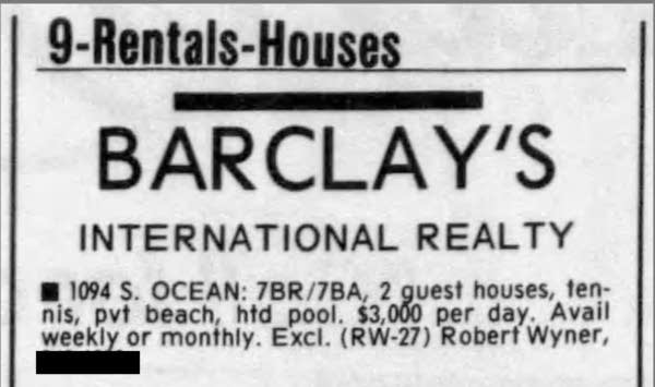 Trump Personal Mortgages