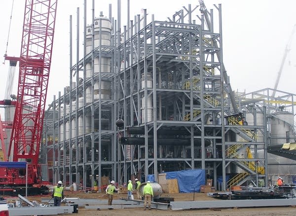 Cellulosic ethanol plant under construction