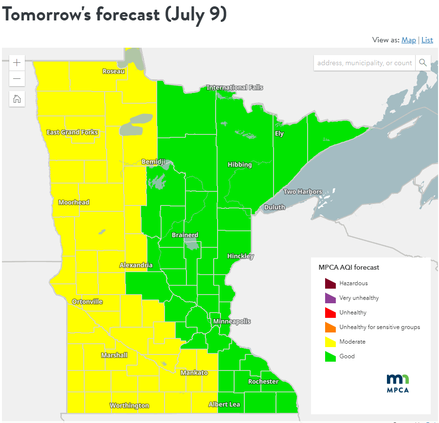 Air quality forecast 2