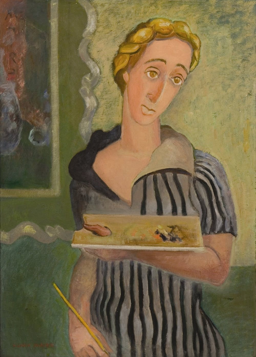Clara Mairs self-portrait