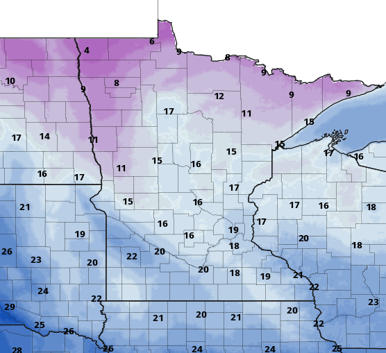 Temps swing Wednesday-Thursday; sustained warmup starts Friday