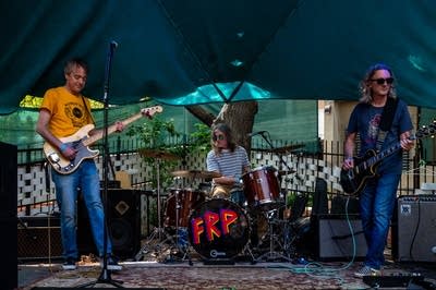 people playing music outdoors