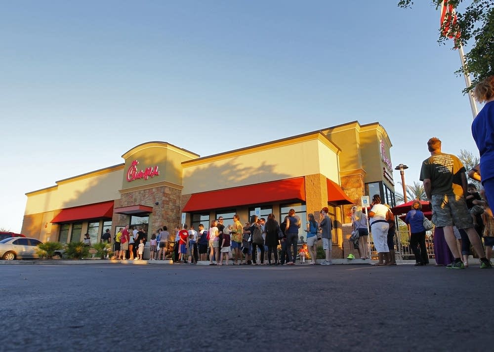 Chick-fil-A supporters