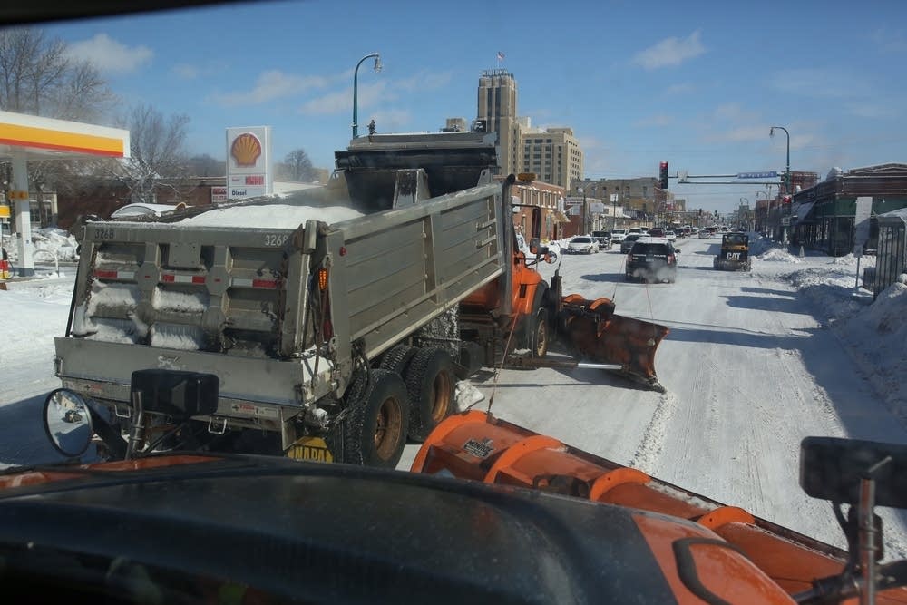 Plowing city streets