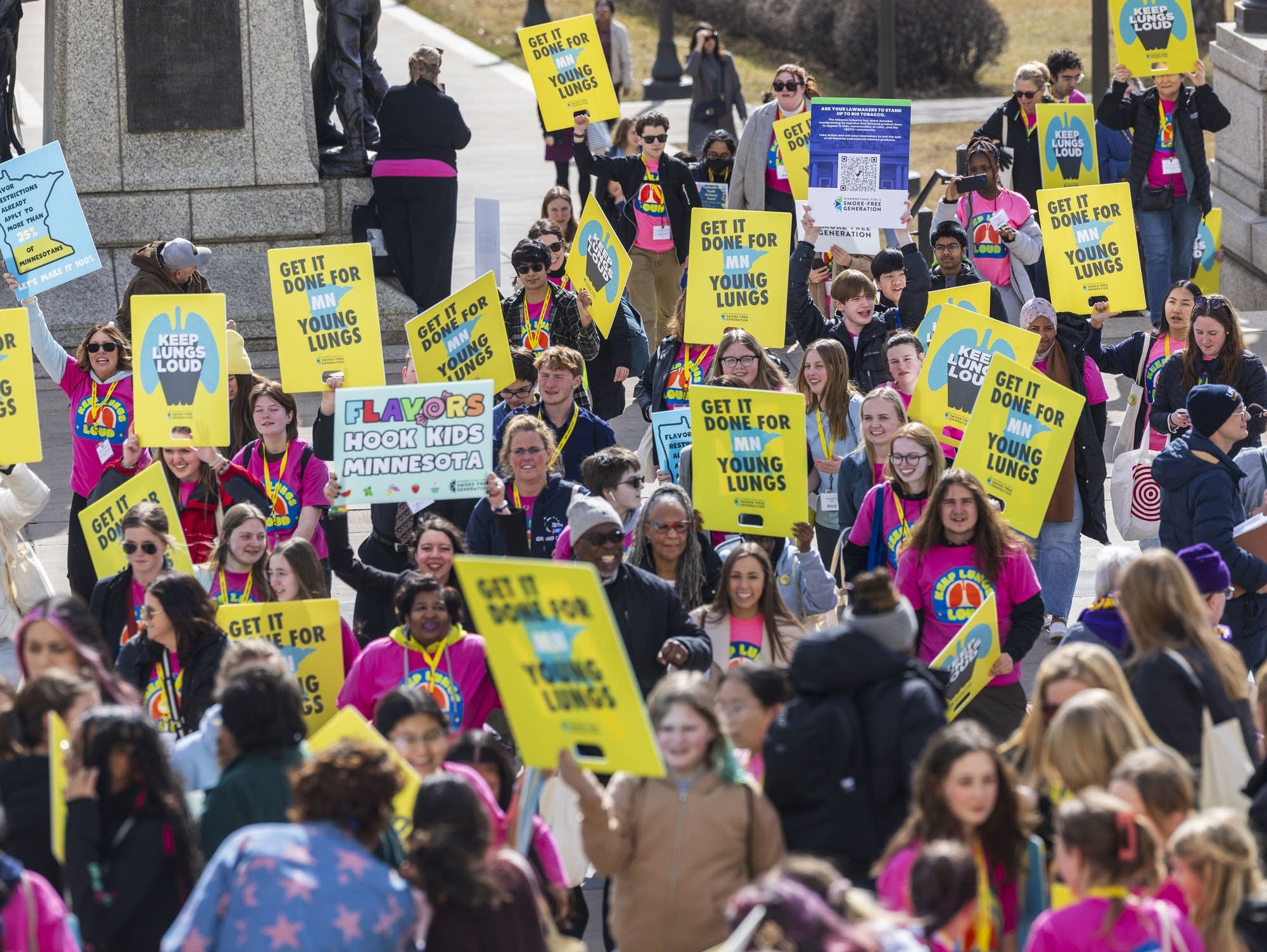 Students gather at Capitol in support of bill banning flavored tobacco  products