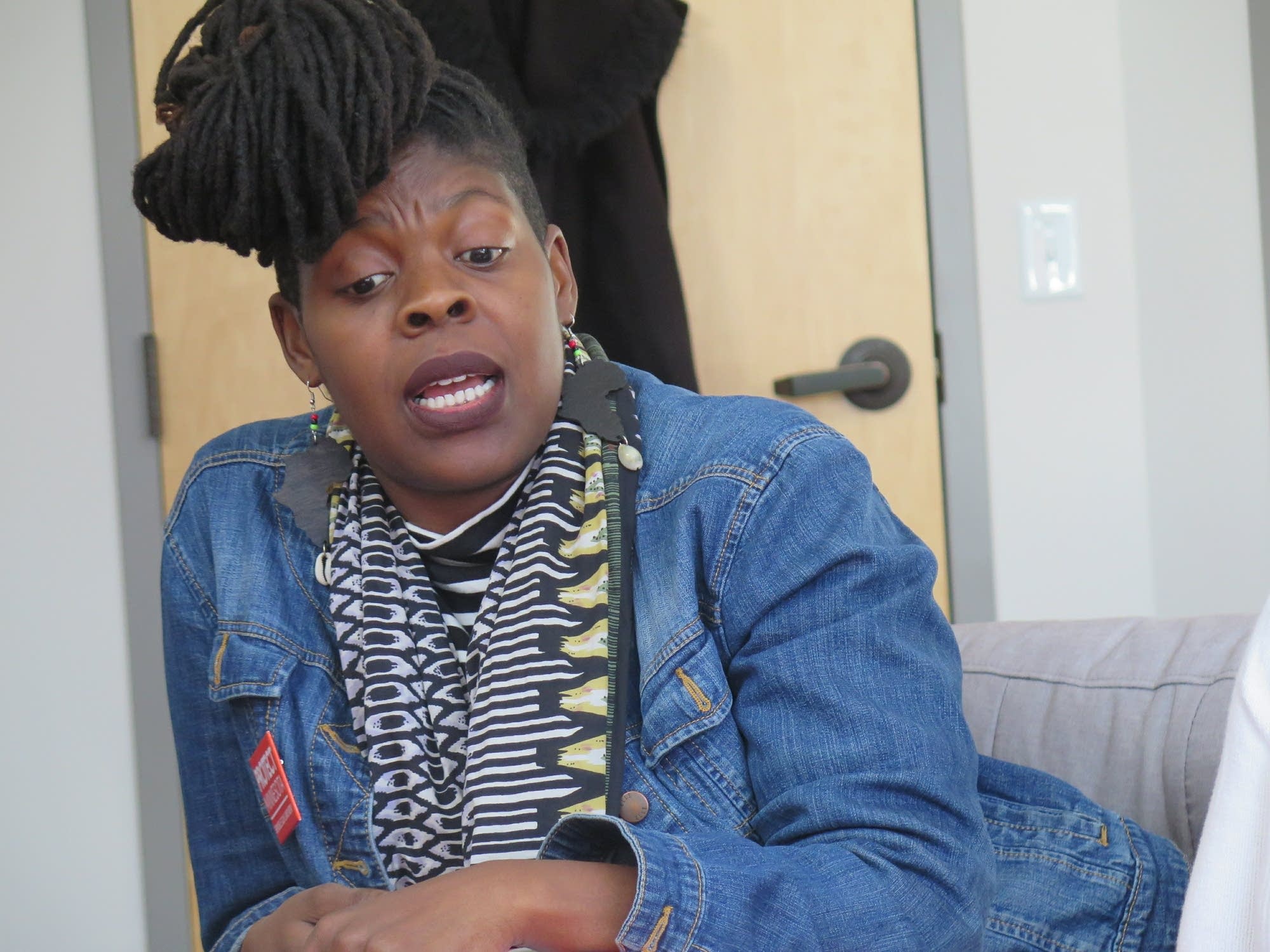 Ayolanda Evans says three bullets once struck her Minneapolis home.