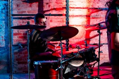 band performing on stage