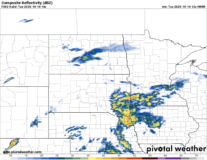Next round of rain showers develops Tuesday with more to come 