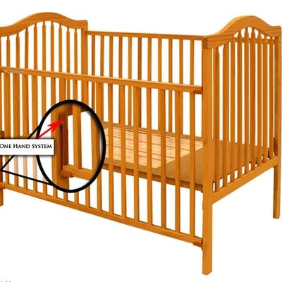 drop side cot with mattress