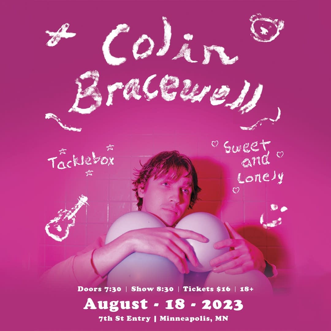 Colin Bracewell with tacklebox and Sweet and Lonely