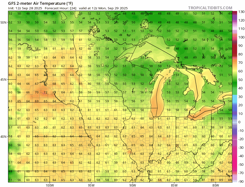 Mild mornings followed by toasty afternoons 