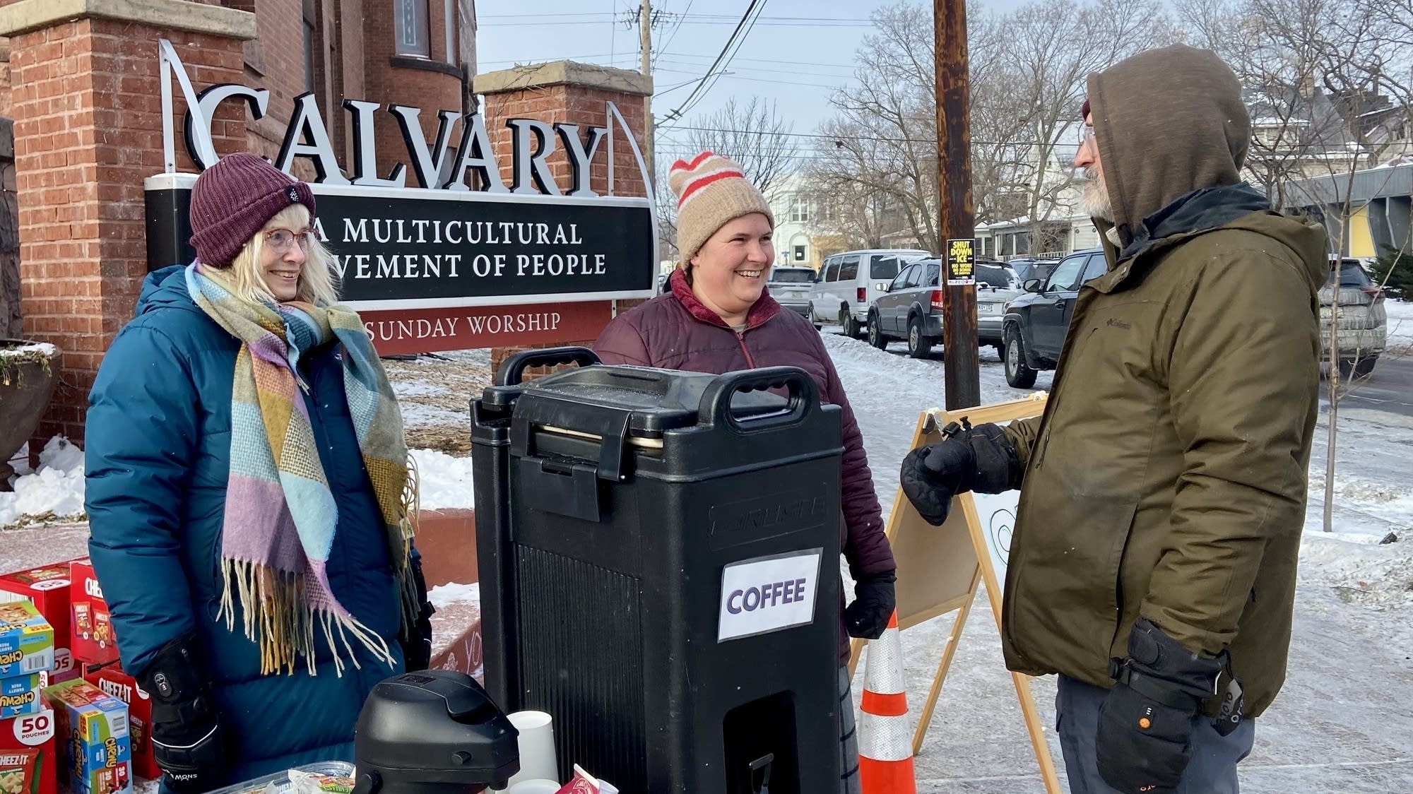 Near site of Alex Pretti’s killing, a Whittier church opens its doors