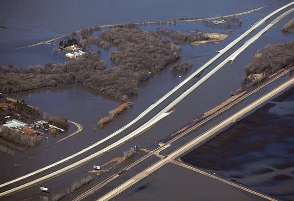 Interstate 29 from the air