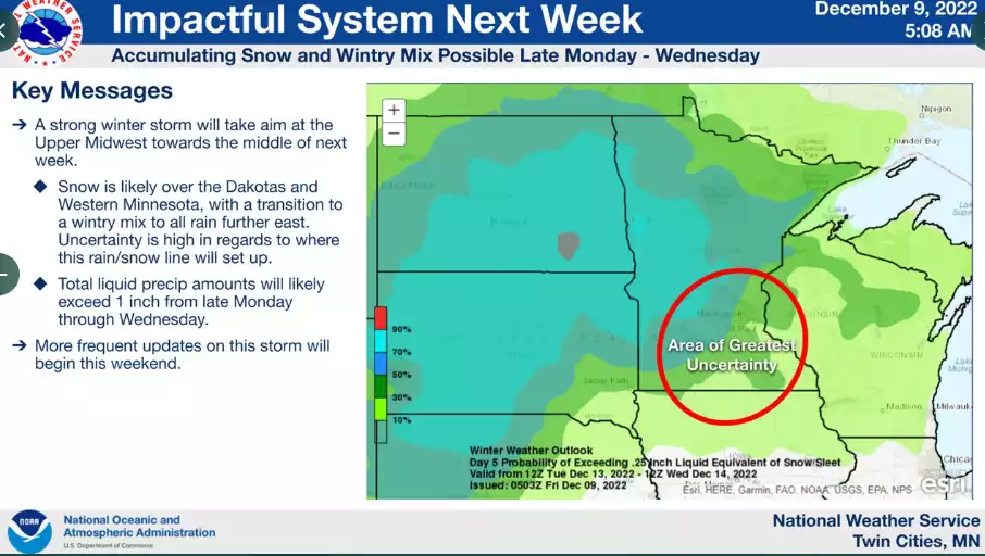 Heavy snowfall potential is there for much of Minnesota next week MPR