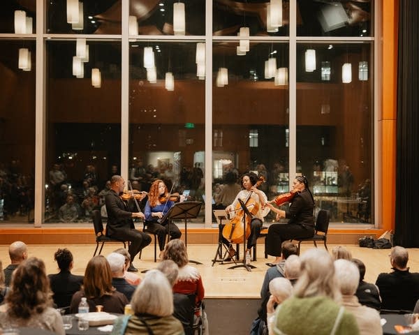 Classical music lovers turn out for YourClassical MPR Happy Hour with the Havana Quartet