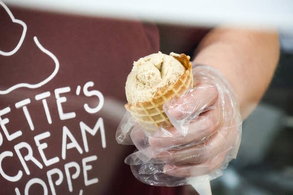 An ice cream cone