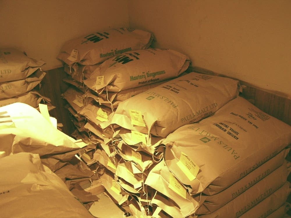 Beer ingredients in storage