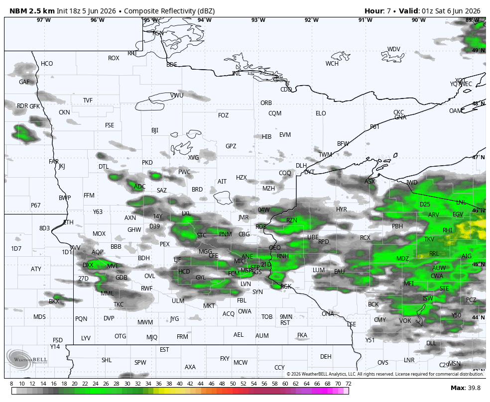 Leftover showers for Friday