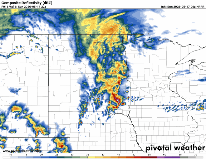 Forecast precipitation Sunday 5 p.m. to Monday 7 a.m.