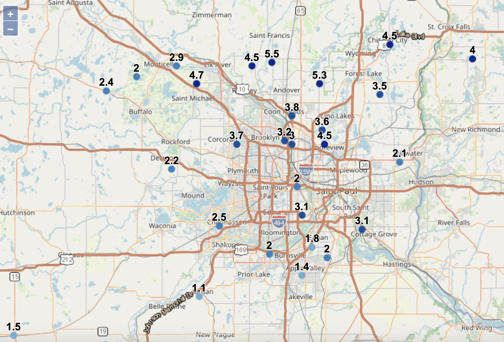 metro totals