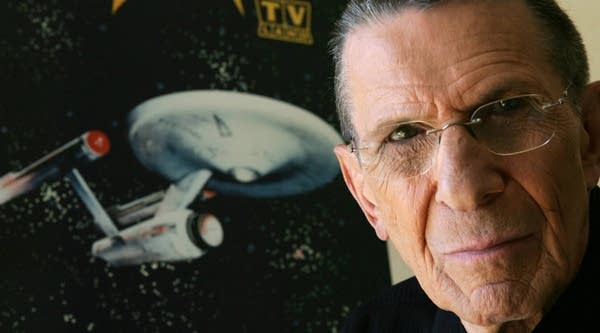 Actor Leonard Nimoy promotes "Star Trek."