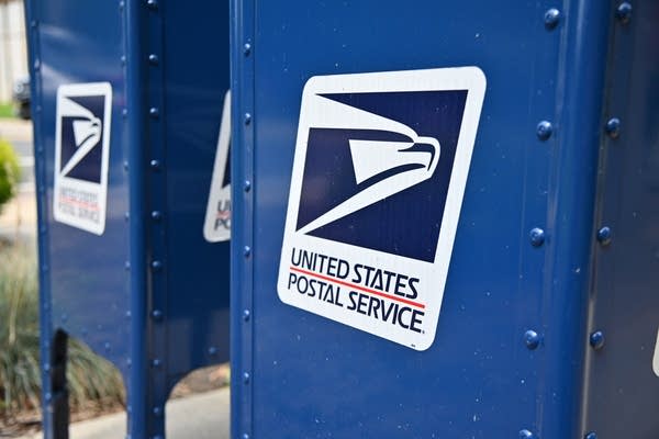 MORRIS PLAINS, NEW JERSEY - AUGUST 17: Mailboxes sit outside of a Morris Plains, New Jersey post office on August 17, 2020 in Morris Plains, New Jersey. Postmaster General Louis DeJoy has accepted House Democrats' request to come before Congress on August 24th to answer questions about recent policy and operational changes inside the postal service. (Photo by Theo Wargo/Getty Images)