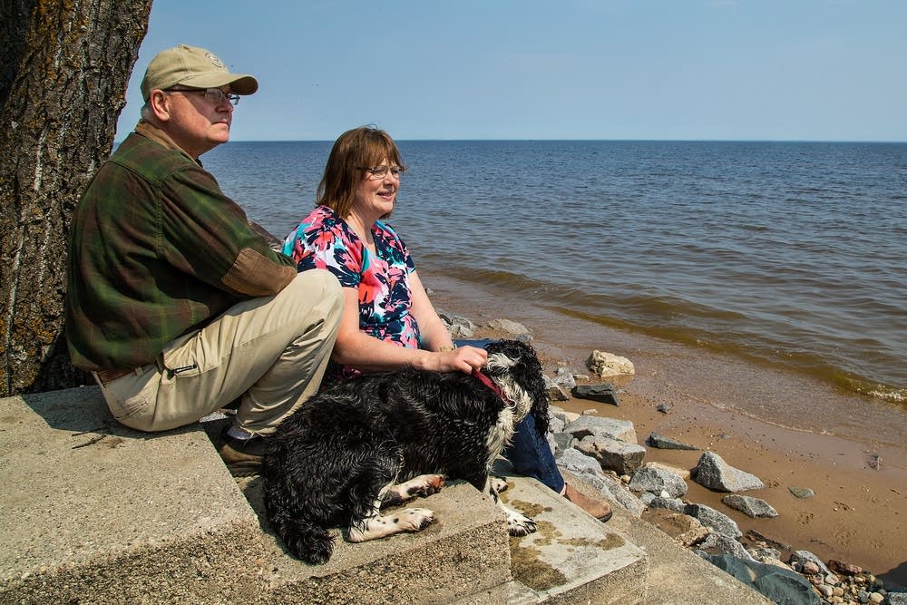 Jack and Terry Lundbohm with their new dog