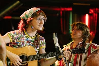 Palmyra performing on stage