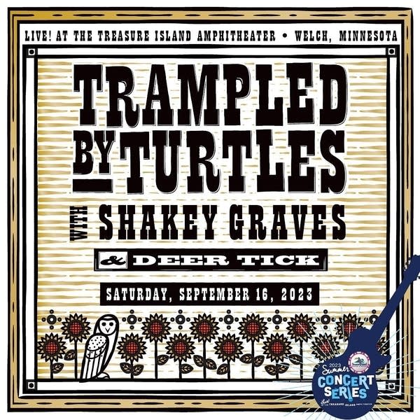Trampled By Turtles with special guests Shakey Graves and Deer Tick at Treasure Island Amphitheater on Saturday, Sept. 16. 