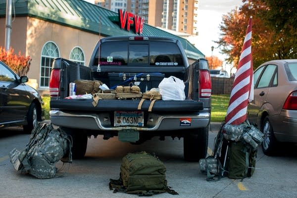 Veterans march