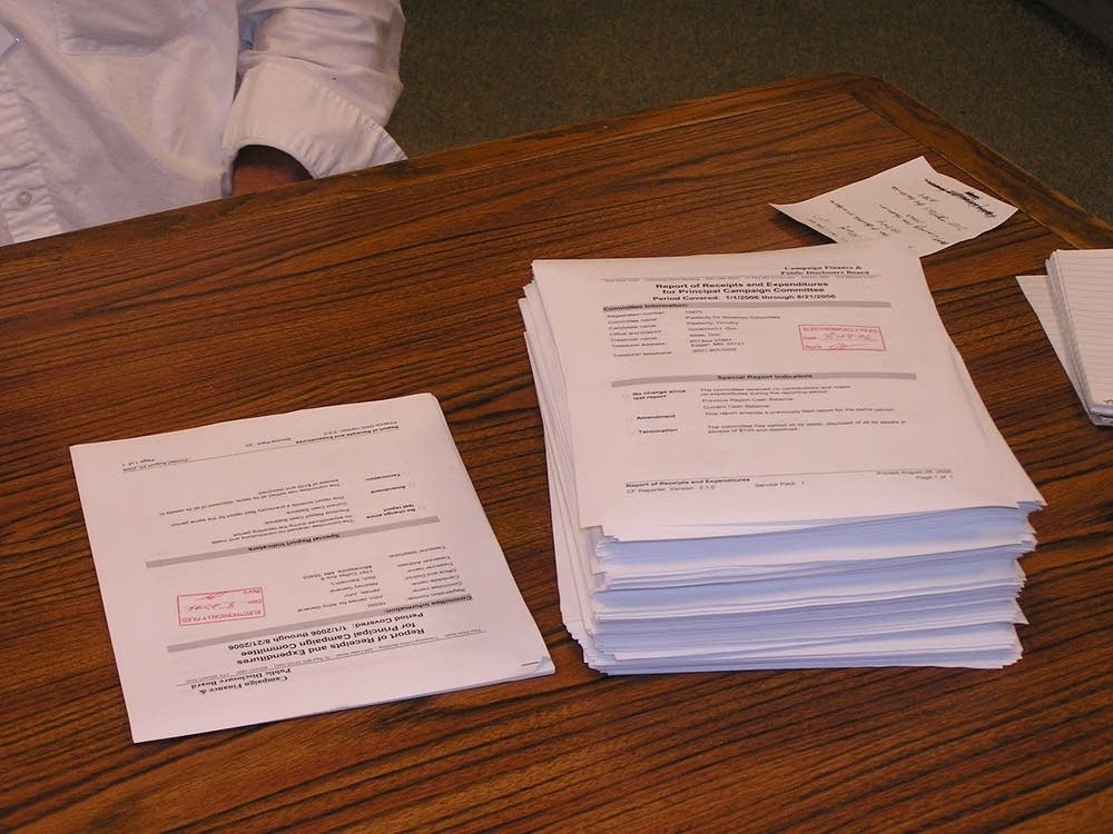 Pawlenty's campaign finance report