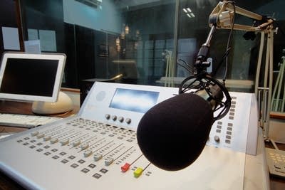 Mic in Broadcast Studio